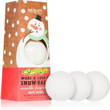 Mad Beauty The Naughty List Snow Balls šumivá guľa do kúpeľa 3x50 g