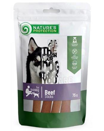 Maškrta Natures Protection Snack pre psy s hovädzinou 12x75g