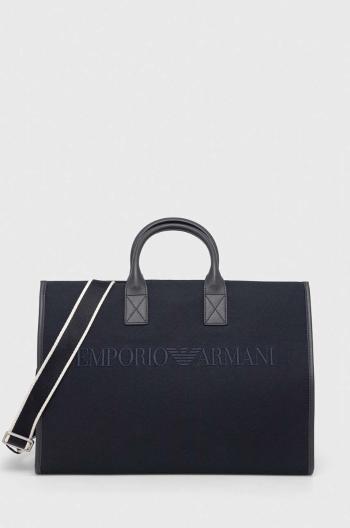 Taška Emporio Armani tmavomodrá farba