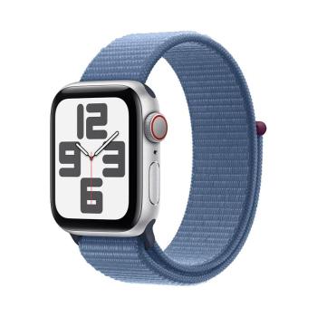 APPLE WATCH SE GPS + CELLULAR 40MM SILVER ALUMINIUM CASE WITH WINTER BLUE SPORT LOOP MRGQ3QC/A