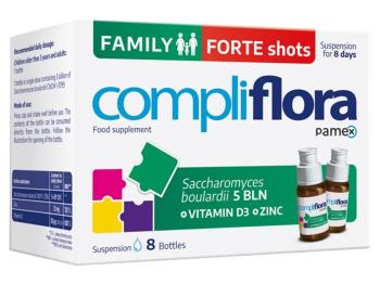 Compliflora Family Forte shots suspenzia vo fľaštičkách broskyňová príchuť 80 ml