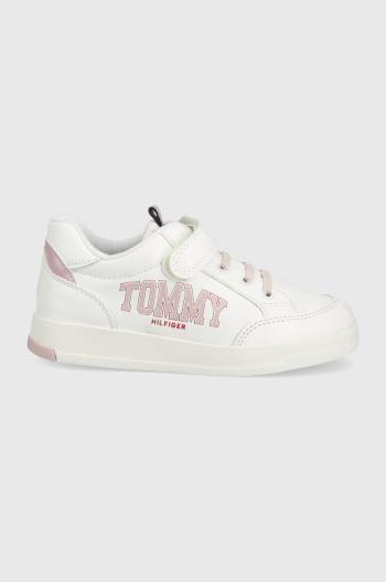 Detské topánky Tommy Hilfiger biela farba