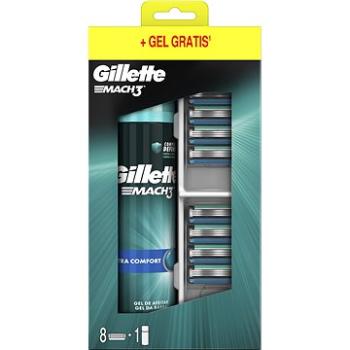 GILLETTE Mach3 8 ks + Gél 200 ml (7702018610402)