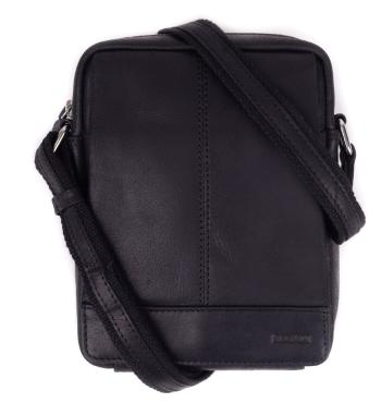 SEGALI Pánska kožená crossbody taška 171 black