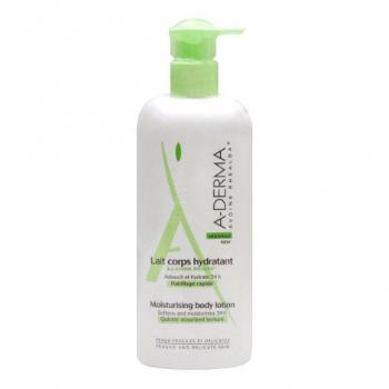 A-Derma Original Care hydratačné telové mlieko Softens and Moisturises 24h, with Pump 400 ml