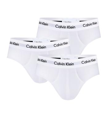 CALVIN KLEIN - 3PACK cotton stretch biele slipy-M (81-86 cm)