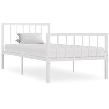 Rám postele biely kov 90 × 200 cm, 284562