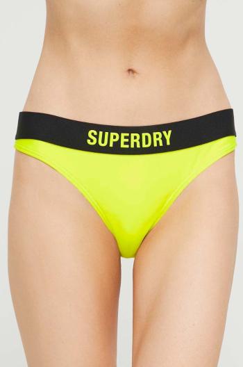 Plavkové nohavičky Superdry zelená farba