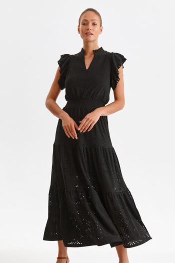 Čierne dlhé šaty SSU4062