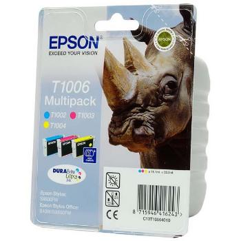 EPSON T1006 (C13T10064010) - originálna cartridge, farebná, 3x11,1ml