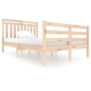 Rám postele masívne drevo 120 × 200 cm, 3100649