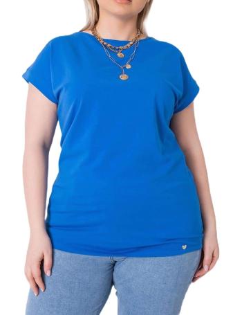 Modré dámske tričko s krátkymi rukávmi vel. XL