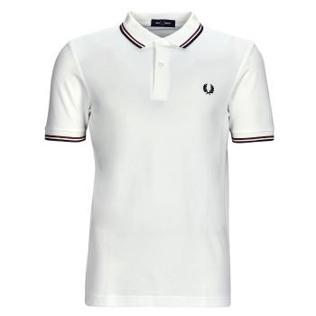 Fred Perry  TWIN TIPPED FRED PERRY SHIRT  Polokošele s krátkym rukávom Biela