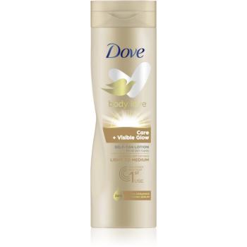 Dove Body Love samoopalovacie mlieko na telo odtieň Light to Medium 250 ml