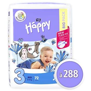BELLA Baby Happy Midi veľkosť 3 (288 ks)