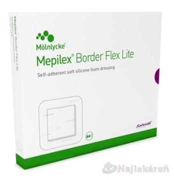 Mepilex Border Flex Lite samolepivé krytie na rany 7,5x7,5cm, 5ks