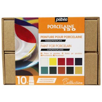 Set farieb Pebeo na keramiku Porcelaine 150 / 10 x 45 ml