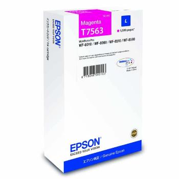 EPSON T7563 (C13T756340) - originálna cartridge, purpurová, 1500 strán