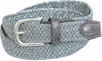 Alberto Belt Metal Braided Womens Silver 80