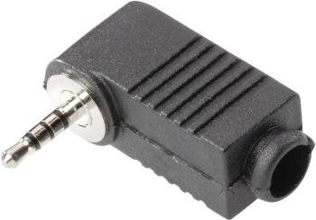 BKL Electronic 1107016 jack konektor 2.5 mm zástrčka, zahnutá Pólov: 4 stereo čierna 1 ks