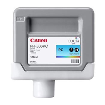 CANON PFI-306 PC - originálna cartridge, foto azúrová, 330ml