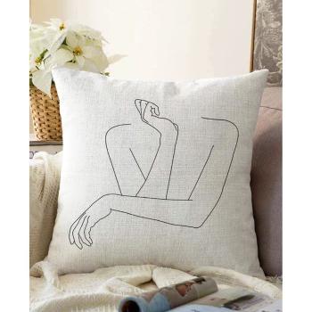 Obliečka na vankúš s prímesou bavlny Minimalist Cushion Covers Pose, 55 x 55 cm