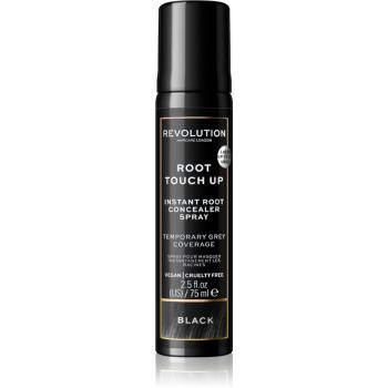 Revolution Haircare Root Touch Up sprej pre okamžité zakrytie odrastov odtieň Black 75 ml