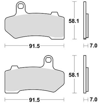 Braking brzdové doštičky (sinterová zmes CM77) (2 ks) M501 – 337 (M501-337)