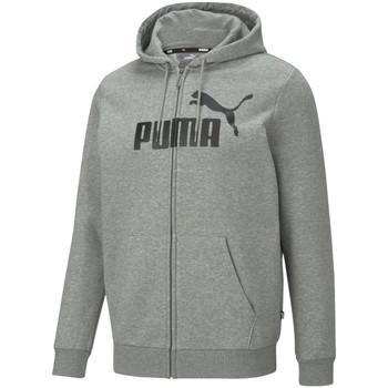 Puma  Bundy Essentials Big Logo Full-Zip Hoodie  Šedá