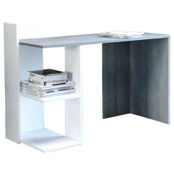 Sconto Písací stôl PACO 01 sivá/biela