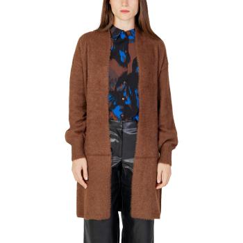 Jacqueline De Yong  JDYJOLA L/S LONG CARDIGAN KNT 15292893  Vesty bez rukávov/Cardigany Hnedá