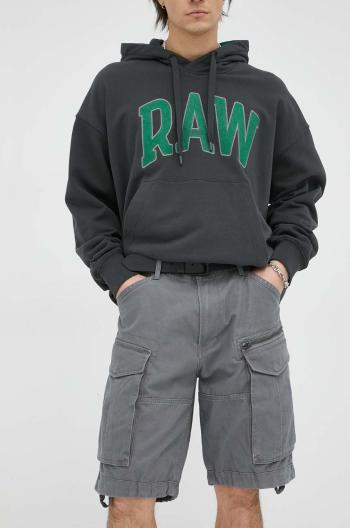 Bavlnené šortky G-Star Raw pánske, šedá farba