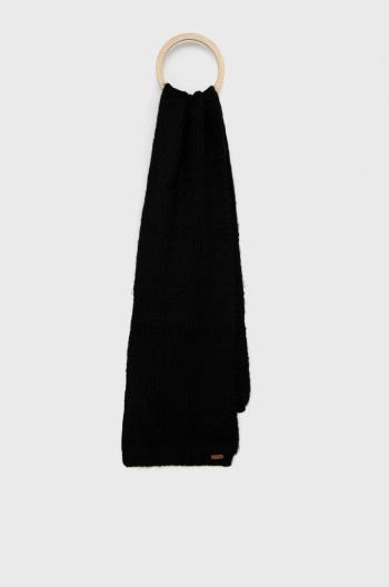 Detský šál Pepe Jeans čierna farba, jednofarebný