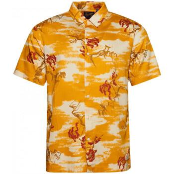 Superdry  Košele s dlhým rukávom Vintage hawaiian s/s shirt  Žltá
