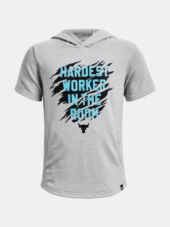 Under Armour Project Rock SS HD TG Mikina detská Šedá