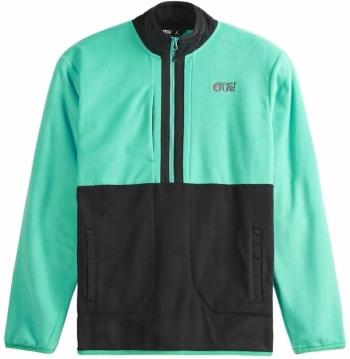 Picture Mathew 1/4 Fleece Black/Spectra Green L Sveter