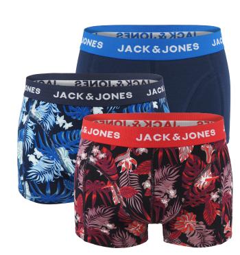 JACK & JONES - boxerky 3PACK Jacjoel floral z organickej bavlny - limitovaná edícia-M (82-87 cm)