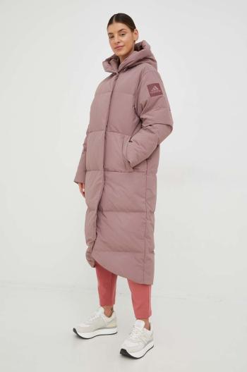 Páperová bunda adidas Performance dámska, fialová farba, zimná