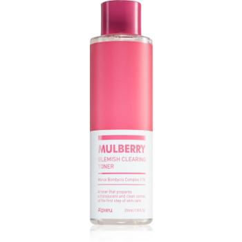 A´pieu Mulberry osviežujúce hydratačné tonikum pre rozjasnenie pleti 210 ml