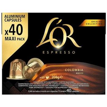 LOR Espresso Colombia 40 kapsúl, kompatibilný s kávovarmi Nespresso® (A000017094)