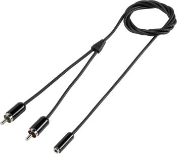 SpeaKa Professional SP-7870036 cinch / jack audio prepojovací kábel [2x cinch zástrčka - 1x jack zásuvka 3,5 mm] 1.00 m