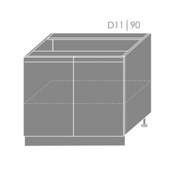 ArtExt Kuchynská linka Brerra - lesk Kuchyňa: Spodná skrinka D11/90 / (ŠxVxH) 90 x 82 x 50 cm