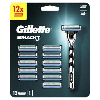Gillette Mach3 Strojček + 12 Náhradných hlavíc Special pack