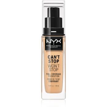 NYX Professional Makeup Can't Stop Won't Stop Full Coverage Foundation vysoko krycí make-up odtieň 7.5 Soft Beige 30 ml