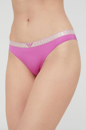 Brazílske nohavičky Emporio Armani Underwear fialová farba,