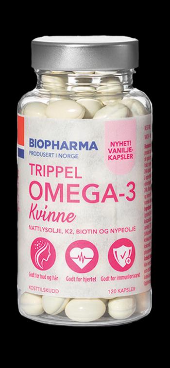 Trippel Omega 3 pre ženy -  Biopharma - 120 kapsúl