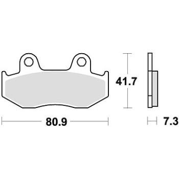 Braking brzdové doštičky (sinterová zmes P30) (2 ks) M501 – 309 (M501-309)