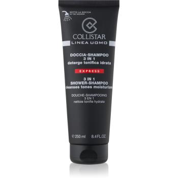 Collistar Uomo 3 in 1 Shower-Shampoo Express sprchový gél na telo a vlasy 250 ml