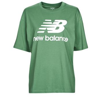 New Balance  Tričká s krátkym rukávom Core essentials  Zelená