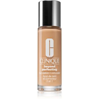Clinique Beyond Perfecting™ Foundation + Concealer make-up a korektor 2 v 1 odtieň 07 Cream Chamois 30 ml